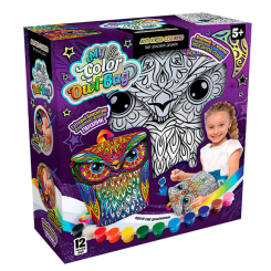 Набори для творчості - Набір для розфарбовування Danko toys My color owl-bag Рюкзачок-сова (COWL-01-01U)