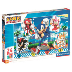Пазли - Пазл Clementoni Maxi Sonic 24 елементи (28526) Пазли - Пазл Clementoni Maxi Sonic 24 елементи (28526)