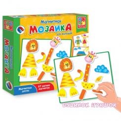Мозаїка - Настільна гра Магнітна мозаїка Vladi Toys Тварини (VT3701-02)