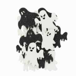 Аксесуари для свят - Наліпки Apli Krapli Привиди з блискітками (2252539625010)