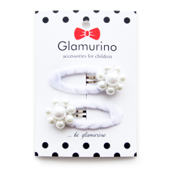 Бижутерия и аксессуары - ​Заколки Glamurino Perl белые 2 шт (4262.1)