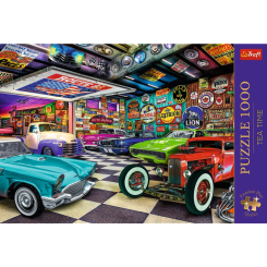 Пазлы - Пазл Trefl Время для чая Гараж коллекционеров авто 1000 элементов (10845) Пазлы - Пазл Trefl Время для чая Гараж коллекционеров авто 1000 элементов (10845)