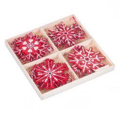 Аксессуары для праздников - Комплект елочных игрушек Elso Морозные узоры (0448j) (MR35099)