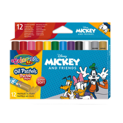 Канцтовари - Олівці пастельні Colorino Disney Міккі Маус 12 кольорів масляні (89953PTR) (566540)