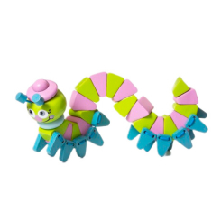 Розвивальні іграшки - Дерев'яна іграшка Cubika Гусінь-акробат LA-6 (4823056512534)