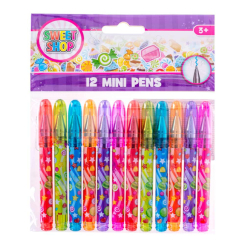 Канцтовари - Набір ароматних ручок Sweet Shop Міні 12 кольорів (50084)