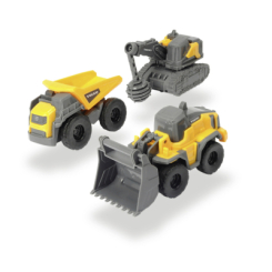 Транспорт и спецтехника - Игровой набор Dickie Toys Volvo Микростроители Демолятор, самосвал, бульдозер (3722009/2)