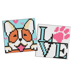 Мозаика - Алмазная мозаика на стикере Идейка Милая собачка 9 х 9 см 2 шт (AMS1047) Мозаика - Алмазная мозаика на стикере Идейка Милая собачка 9 х 9 см 2 шт (AMS1047)