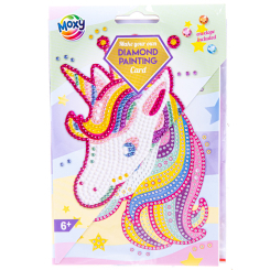 Мозаїка - Набір для творчості Grafix Алмазна листівка Єдиноріг (260024_3)