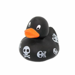 Игрушки для ванны - Уточка резиновая LiLaLu FunnyDucks Череп L1919