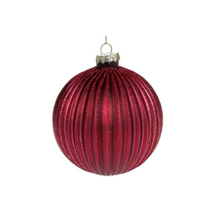 Аксессуары для праздников - Елочный шар BonaDi 10 см Бордовый (NY15-950) (MR62997)