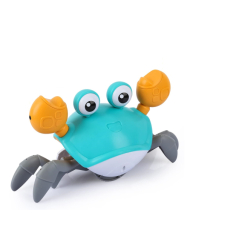Фигурки животных - Интерактивная игрушка Краб с функцией распознавания препятствий и музыкой A1 На аккумуляторе Голубой (CrabA1-Blue)