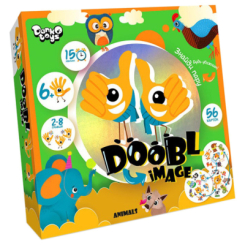 Настольные игры - Настольная развлекательная игра "Doobl Image" Danko Toys DBI-01 большая, укр Animals (22715s33559)
