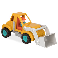 Машинки для малюків - Екскаватор іграшковий Battat Lite Перші машинки з фігуркою водія (BT2508Z)