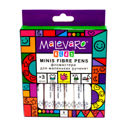 Канцтовары - Набор фломастеров Malevaro Mini 8 цветов (ML760141)