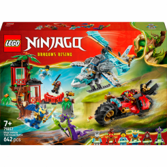 Конструктори LEGO - Конструктор LEGO NINJAGO Автомобільна битва ніндзя біля будинку на дереві (71857)