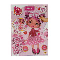 Набори для творчості - Магнітна гра I am Одягни ляльку Pink (IAM23251A)