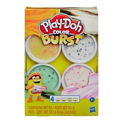 Набори для ліплення - Набір пластиліну Play-Doh Вибух кольорів Пастель 4 баночки (E6966/E8061)