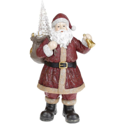 Аксессуары для праздников - Фигура декоративная Волшебный Santa Бордо с LED подсветкой Bona DP43242