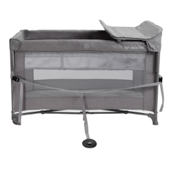 Манежи - Кроватка-манеж Velano Tino light grey 2 в 1 (46159)