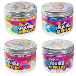 Наборы для творчества - ​Набор для создания браслетов Країна Іграшок Силиконовые бусины в ассортименте (TS0301)