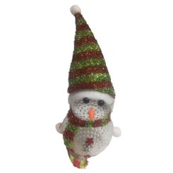 Аксесуари для свят - Фігурка сніговик, що світиться LED ABC зелено-червоний (9fde6d05)