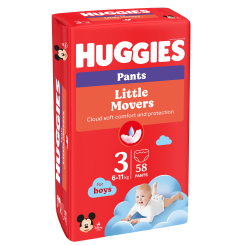 Підгузки - Підгузки-трусики Huggies Little Movers для хлопчиків 3 M-Pack 6-11 кг 58 x 2 шт (5029054568026)