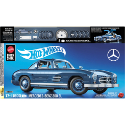 Конструктори з унікальними деталями - Конструктор Hot Wheels Brick Shop Mercedes-Benz 300 SL 1600 деталей (HWW25)