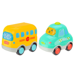 Машинки для малышей - Набор машинок Shantou Jinxing Cartoon vehicle (HE0538)