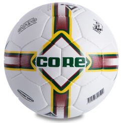 Спортивні активні ігри - М'яч футбольний planeta-sport №5 PU CORE BRILIANT SUPER CR-011 Білий червоний
