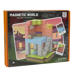 Магнитные конструкторы - Магнитный конструктор Країна Іграшок 127 деталей (Z019A)
