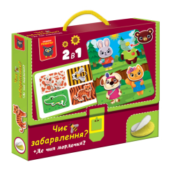 Обучающие игрушки - Обучающая игра Vladi Toys Чья расцветка? Где чья мордашка? (VT1310-06)