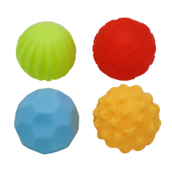 Іграшки для ванни - Набір Іграшок для ванної Bambi A004 м'ячики 4 шт Набір 2 (29584s36142)