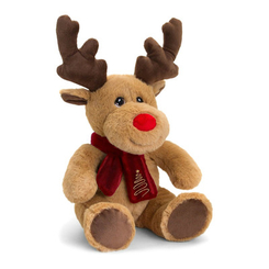Мягкие животные - Мягкая игрушка Keel Toys Eco Олень с шарфом 25 см (SX6365)