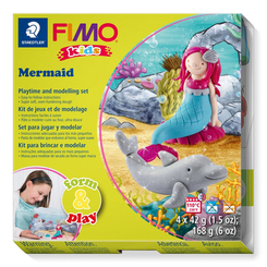 Набори для ліплення - Набір пластики Fimo kids Русалка (8034 12 LZ)