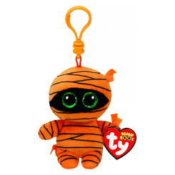 Брелоки - Мягкая игрушка-брелок TY Beanie Boo's Оранжевая мумия Маска 12 см (35142)