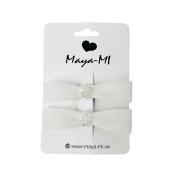 Бижутерия и аксессуары - Заколки Мауа-МІ Бантик воздушный мини молочный (0199-0125-2-4-1)