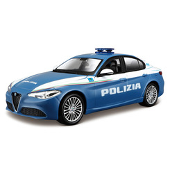 Транспорт і спецтехніка - Автомодель Bburago Alfa Romeo Giulia Polizia синя (18-21085)