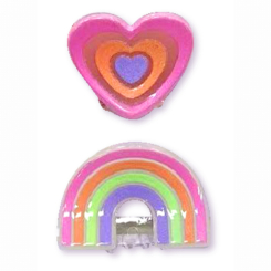 Бижутерия и аксессуары - Заколка для волос Invisibobble Clipstar Glow kids Happy Heart (4063528082800)