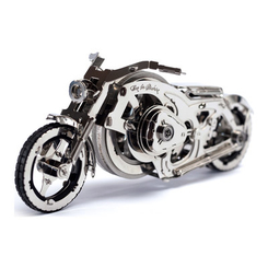 Конструкторы с уникальными деталями - Механический конструктор Time for machine Мотоцикл Хромированный всадник (T4M38025)
