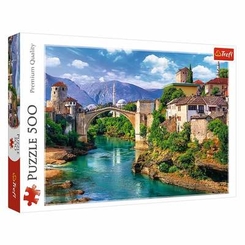 Пазли - Пазл Trefl Старий міст в Мостарі Боснія і Герцеговина 500 деталей (37333)
