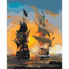 Товары для рисования - Картина по номерам Brushme Морские ин и янь (BS52291)