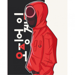 Товари для малювання - Картина за номерами Art Craft Гра в кальмара. Робочий​ 40 х 50 см (10298-AC)