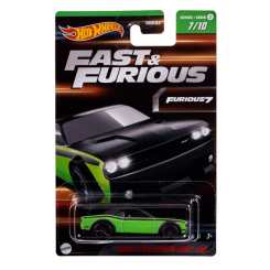 Автомодели - Автомодель Hot Wheels Fast and Furious Форсаж Dodge Challenger зеленая (HNR88/HNT07)