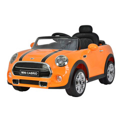 Электромобили - Детский электромобиль Babyhit Mini оранжевый рулевое и дистанционное управление с эффектами (71146)