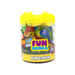 Фигурки животных - Игровой мини набор Fun Banka Динозавры (320387-UA)