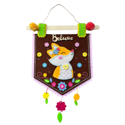 Наборы для творчества - Набор для творчества Apli Krapli Сшей сам флажок на стену из фетра Лисичка (2222438604012)