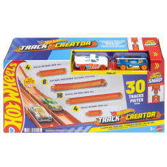 Автотреки - Игровой набор Hot Wheels Track creator Дорожки для трека с 2 машинками (JDW42)