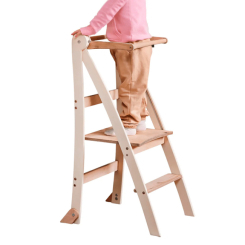 Дитячі меблі - Складний стілець Goodevas Монтессорі Вежа-помічник айворі (4820281140587)