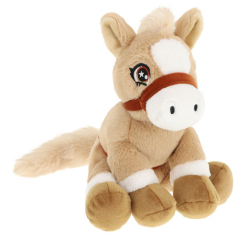 М'які тварини - М'яка іграшка Keel toys Keeleco Поні з пишним хвостом бежевий 22 см (SE3815/1)
